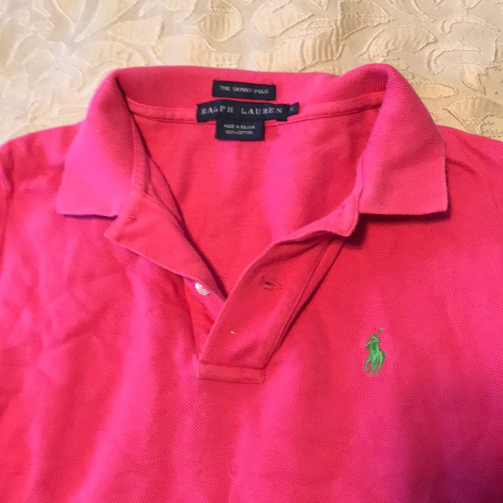 Ralph Lauren hot pink polo - Picture 2 of 4